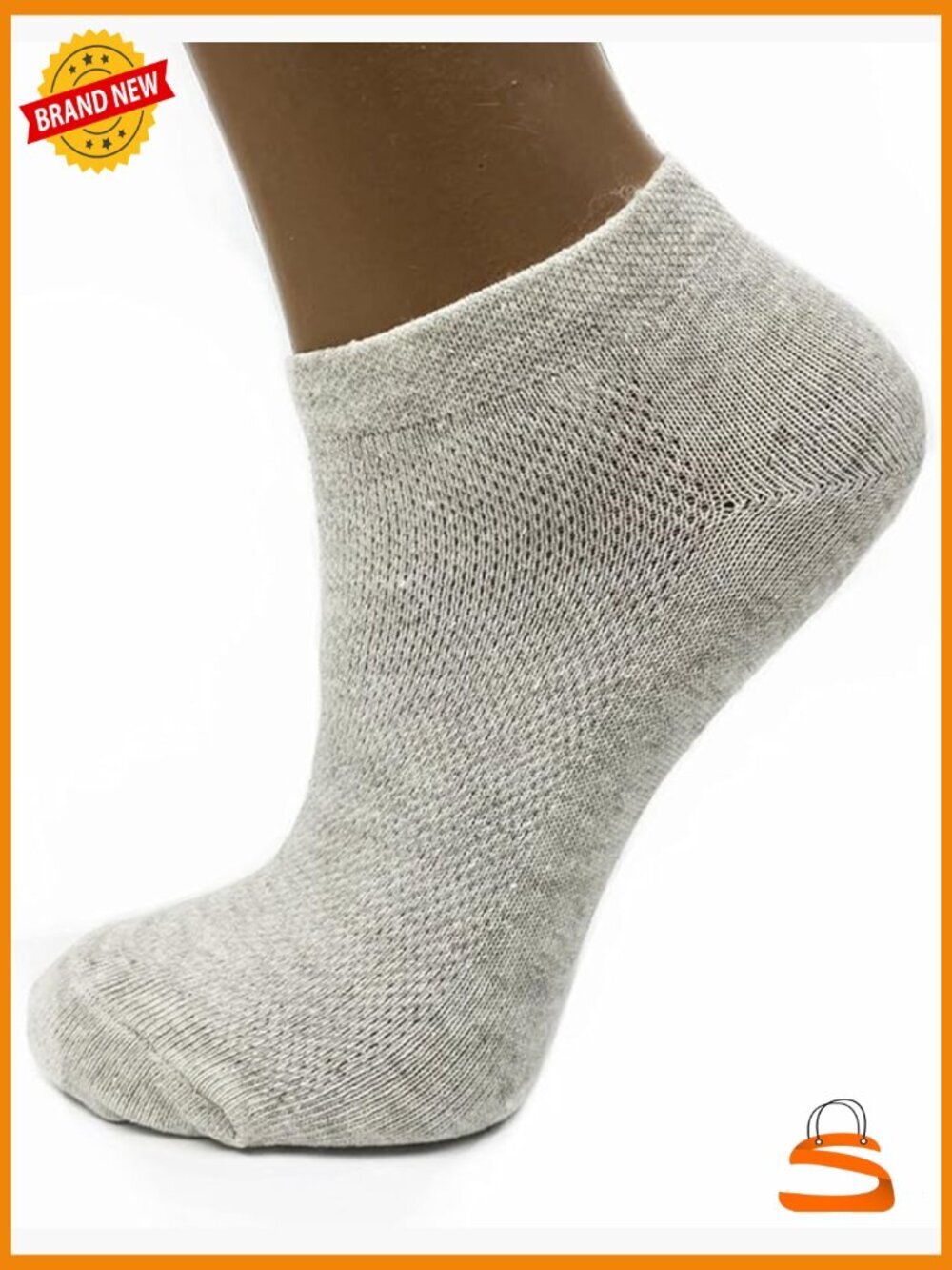 Flax Linen Ankle Socks Quick-Drying Breathable Mesh-Knitted 10-Pack